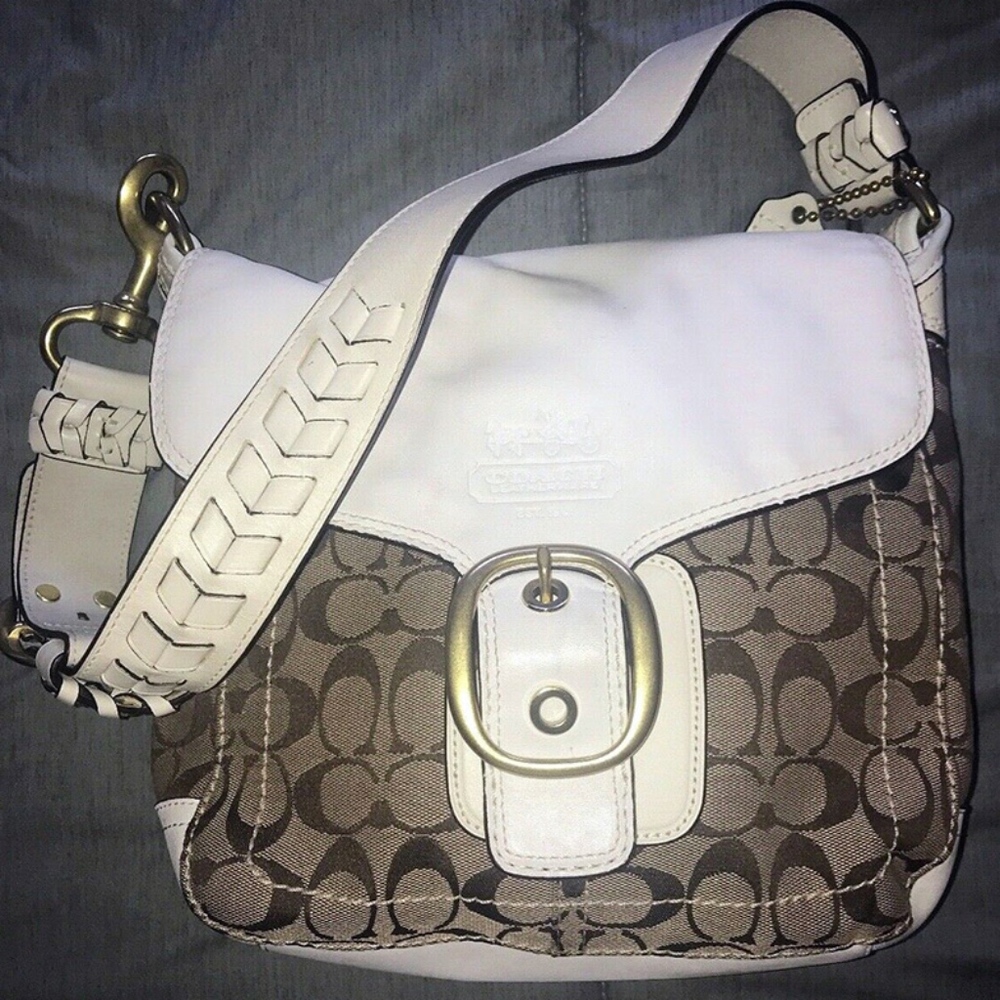 Coach Signature Bleecker Legacy Flap Shoulder Bag